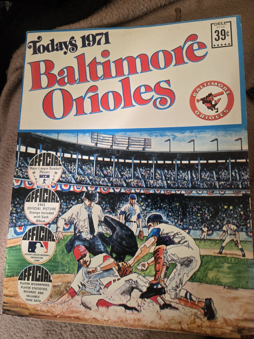 MLB Baltimore Orioles Vintage Style Team Poster - Red, Blue, White